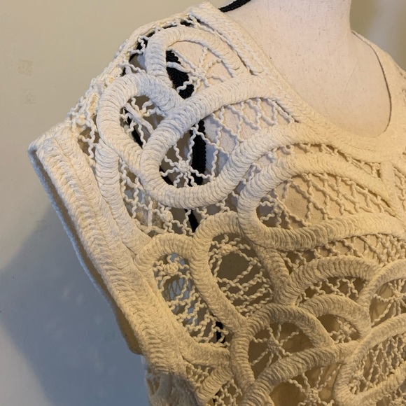 Pullover Knit Coverup Top, Ivory, Anthropologie, M - Picture 7 of 12